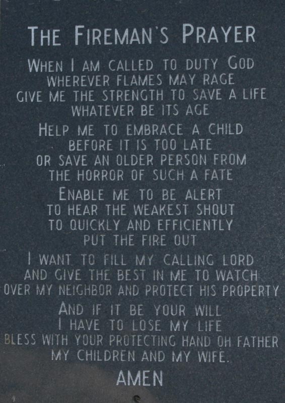 A Firemans Prayer